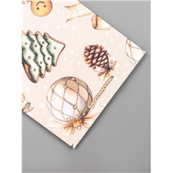 Пакет подарочный новогодний ламинированный, «Дед Мороз в лесу», 18×10×22.3 см