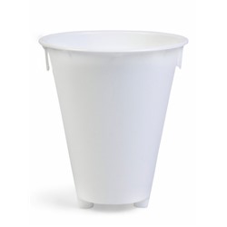 Кашпо для цветов «Валенсия», 2.8 л, d=17 см, h=20 см, пластик, цвет серый шёлк