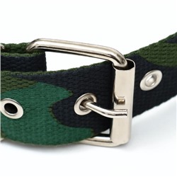 Брезентовый ошейник «Камуфляж», 72×3.5 см, однослойный, цвет хаки