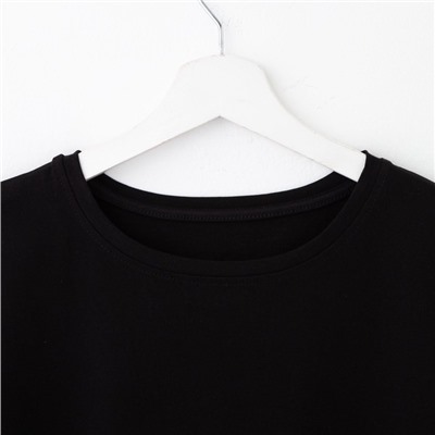 Футболка женская MIST basic, размер 40-42, чёрная