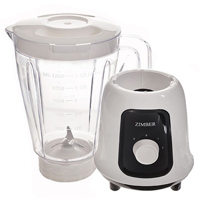 11102 Блендер БЕЛЫЙ 400Вт 1,5л 2 скорости ZM(х6)