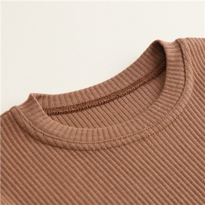 Пижама детская SL HOME, размер 34 (122-128 см), цвет кофейный