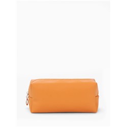 Косметичка женская ONE COLOR, на молнии, экокожа, бежевая