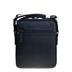 Сумка мужская через плечо из искусственной кожи, цвет черный