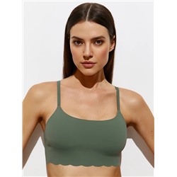 Omsa Топ 3. OmD 1111B Invisible Майка "Toп" женская (кроп-топ на тонких бретелях с вкладышами), PA