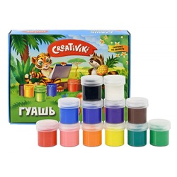 Гуашь 12цв 20мл КГ1220КР Creativiki