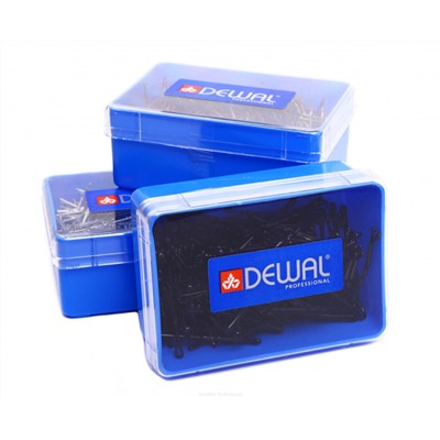 Dewal Невидимки для волос волна SLN60V-1/200, 60 мм, черный, 200 г 2031