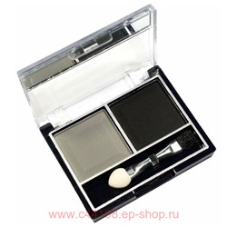 MILDLook Тени для век 2 цвета тон 40 серый матовый+черный 5022