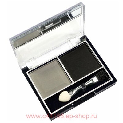 MILDLook Тени для век 2 цвета тон 40 серый матовый+черный 5022