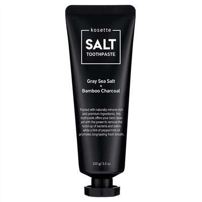 Kosette, Gray Sea Salt + Bamboo Charcoal Toothpaste, 3.5 oz (100 g)