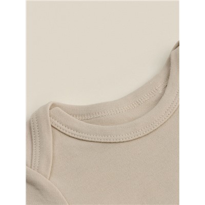 Набор боди SL HOME, рост 80-86 см, бежевый, кофейный