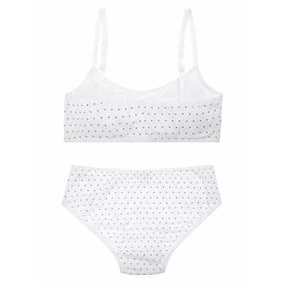 Комплект трикотажный для девочек: топ, трусы