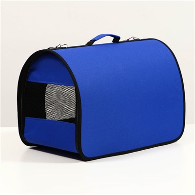 Сумка - переноска для животных, 49×30×35 см, 2 входа, синяя