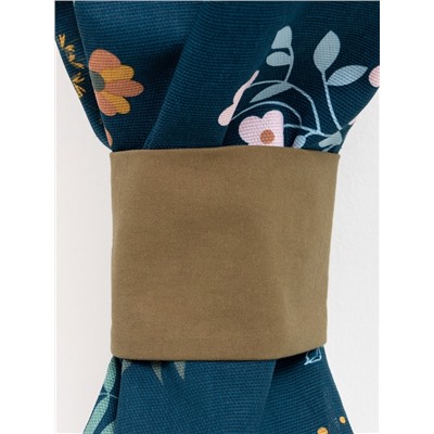 Шторы для кухни «Доляна» Twilight forest, 146×180 см - 2 шт., подхваты - 2 шт., 100% хлопок, 164 г/м²