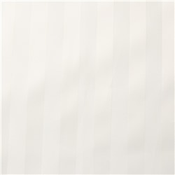 Штора в ванную в полоску «Этель», 180×200 см, молочная