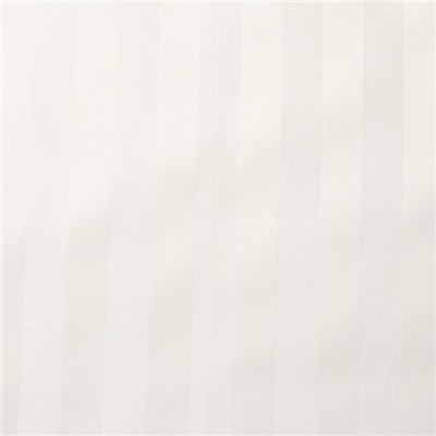 Штора в ванную в полоску «Этель», 180×200 см, молочная