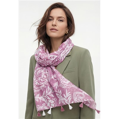 600998 Женский палантин, цвет лиловый