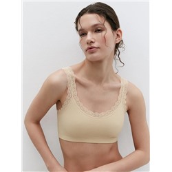 Minimi Топ Mi 1121S French Chic Майка "Топ" (кроп-топ на широких бретелях с вкладышами), PA