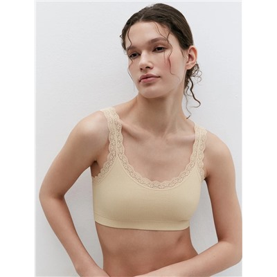 Minimi Топ Mi 1121S French Chic Майка "Топ" (кроп-топ на широких бретелях с вкладышами), PA