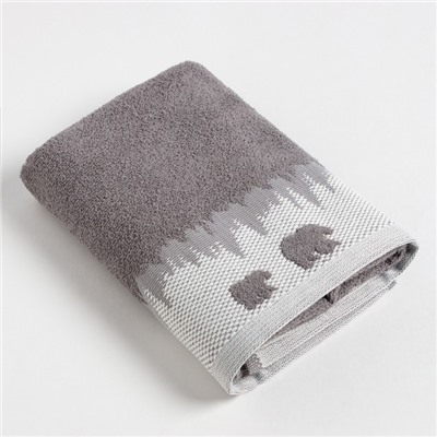 Полотенце махровое Love Life «Winter dream» 50×90 см, серый, 100% хл, 400 г/м²