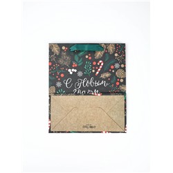 Набор пакетов подарочных новогодних «Еловый лес», 4 шт., 27×23×11.5 см