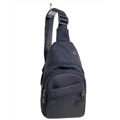 Сумка на плечо слинг текстильная, цвет черный