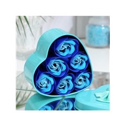 Мыльные розочки, трёхцветные, набор 6 шт.