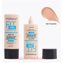 Farres Тональный крем для лица Fit Me матирующий тон 102 пастельный 4057