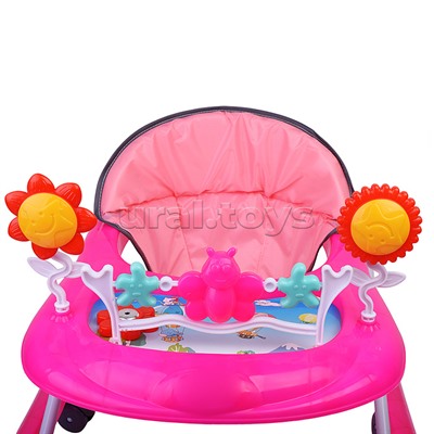 Ходунки "Веселые игрушки" (цвет розовый)