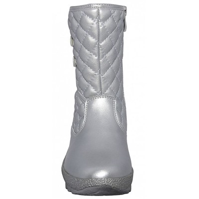 82WC-XY-1117 серебро Сапоги зима для девочек (28-33)/12