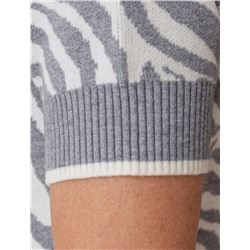 Платье жаккардовой вязки с кашемиром