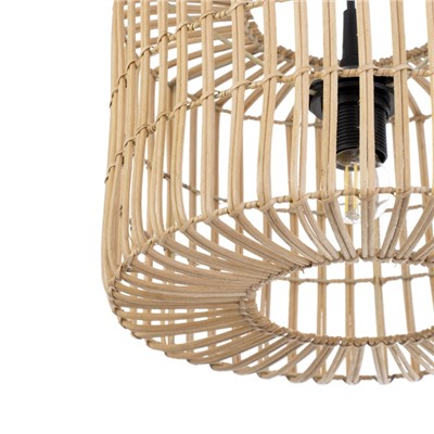 Светильник потолочный из ротанга «Бима», 1×120 Вт, Е27, 30×30×20 см