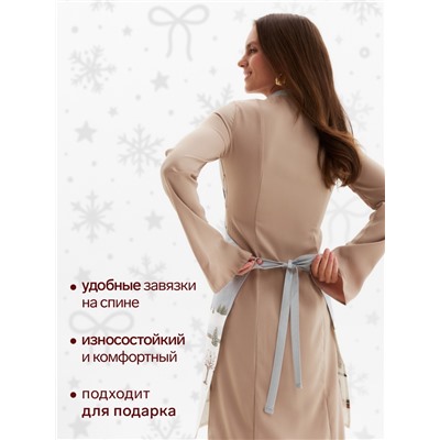 Фартук Этель Let it snow, 60×70 см, 100% хлопок, саржа 190 г/м²