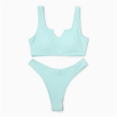 Купальник раздельный фактурный MINAKU, цвет мятный, размер 42