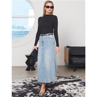 Джемпер с цельнокроеным воротом из премиального хлопка