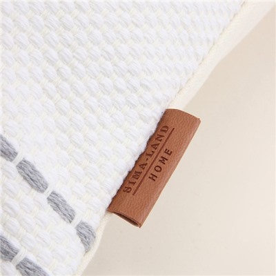 Наволочка декоративная с вышивкой SL Home, 45×45 см, хлопок 100%, серая