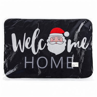 Коврик придверный новогодний Welcome home, 40×60 см