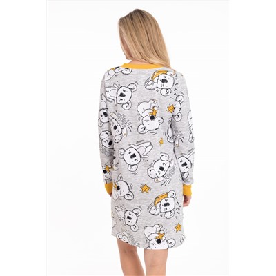 Сорочка с длинным рукавом начес М325413сж