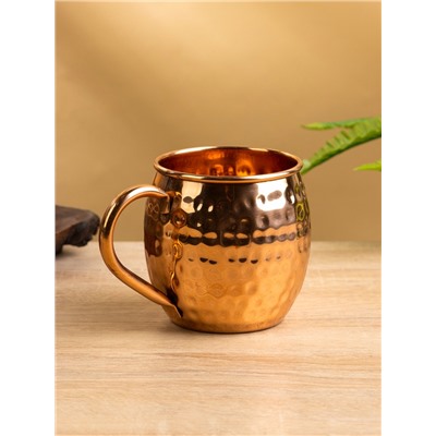 Кружка рельефная, 13×8×9.5 см, медь