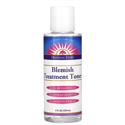 Heritage Store, Blemish Treatment Toner, 4 fl oz (120 ml)