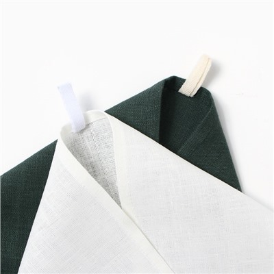 Набор полотенец кухонный «Этель» Home collection, 40×70-2 шт., МИКС, 100% лён