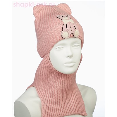 01-44-R Балаклава-шлем для девочки (48-50)