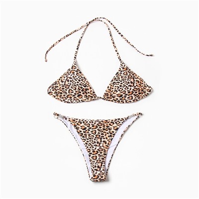 Купальник раздельный женский MINAKU, принт леопард, размер 44
