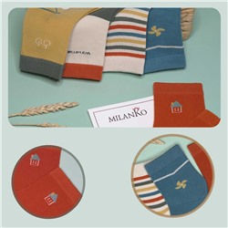 Детские хлопковые носки  (Узор 2) MilanKo D-222