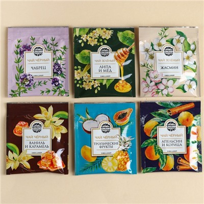 Чай подарочный «Угощайтесь», 54 г (30 пакетиков × 1.8 г), в шоубоксе