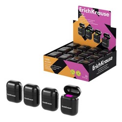 Точилка пластиковая с контейнером Case, Accent ассорти 60038 ErichKrause