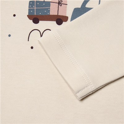 Костюм детский (штанишки, кофточка) «Крошка Я. Новогодние игрушки», рост 68-74 см