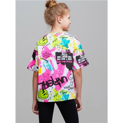 Фуфайка трикотажная для девочек (футболка)