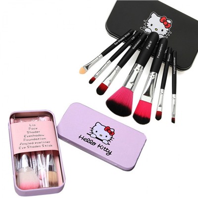 Набор кистей для макияжа Hello Kitty 7 в 1