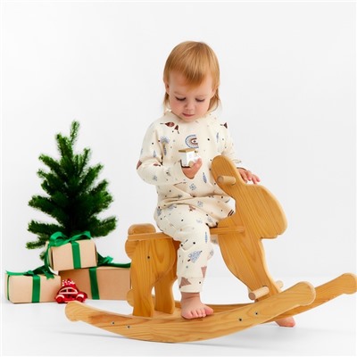 Комбинезон детский с повязкой «Крошка Я. Новогодние игрушки», рост 86-92 см